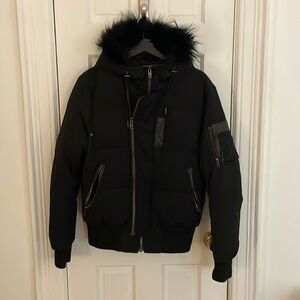 The Kooples Down Moto Bomber Puffer, size M